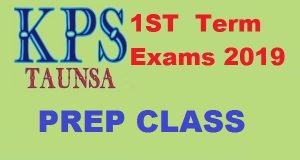 Syllabus for Class PREP – 1ST Term Exams 2019 Date Sheet