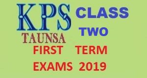 Syllabus for Class TWO – 1ST Term Exams 2019 Date Sheet