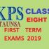 Syllabus for Class Eight - 1ST Term Exams 2019 Date Sheet