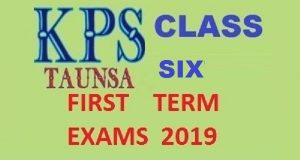 Syllabus for Class Six - 1ST Term Exams 2019 Date Sheet